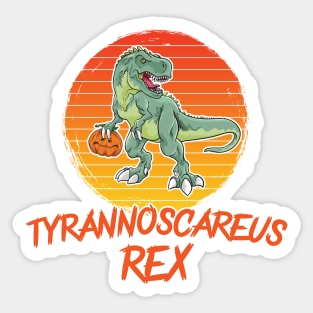 Funny Halloween Dinosaur - Tyrannoscareus Rex - T Rex Sticker